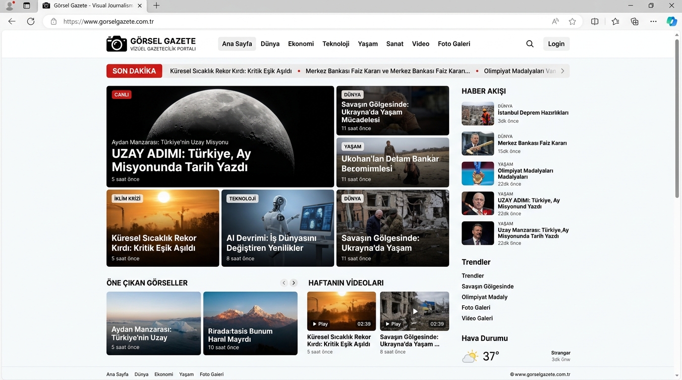 Görsel Gazete Dijital Haber Portalı